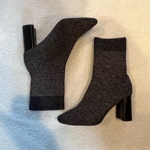 Sparkly Boot Sock Boots Ankle Size 7.5